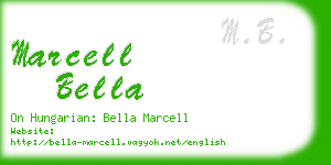 marcell bella business card
